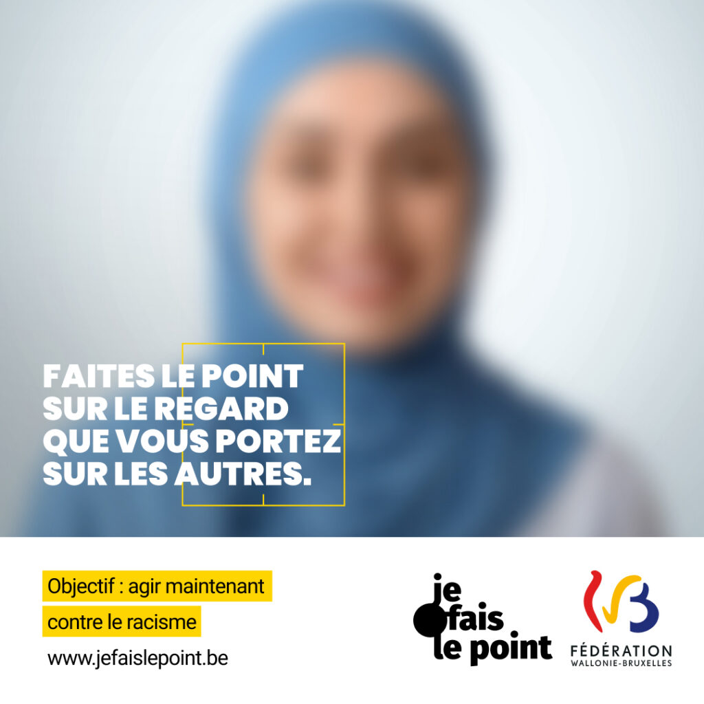 Visuel campagne contre le racisme en Belgique