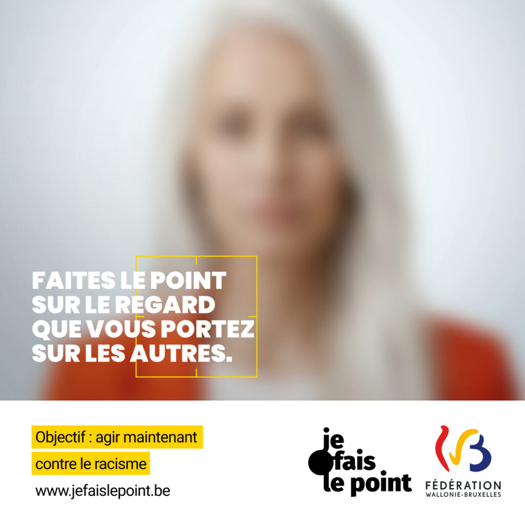 Visuel campagne contre le racisme en Belgique