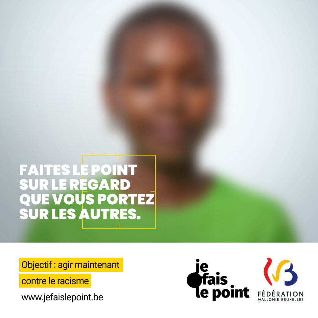 Visuel campagne contre le racisme en Belgique