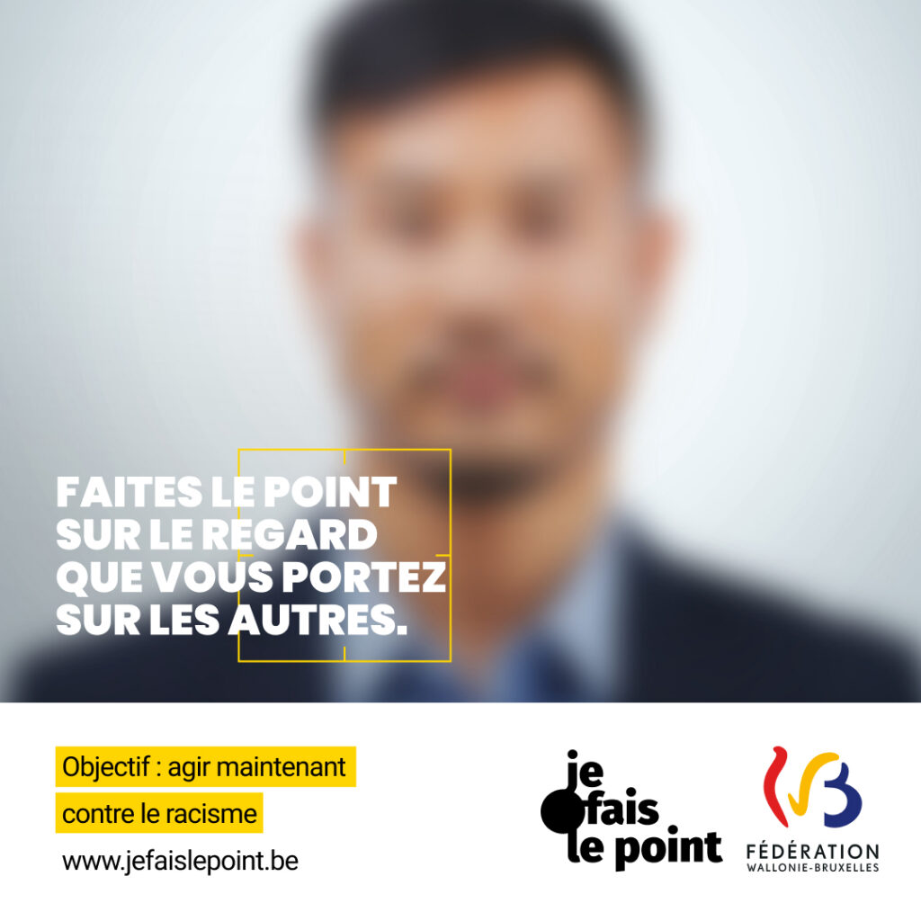 Visuel campagne contre le racisme en Belgique