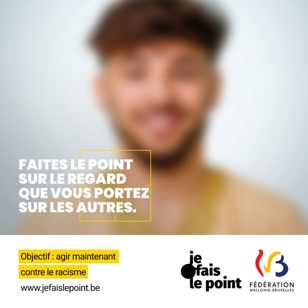 Visuel campagne contre le racisme en Belgique
