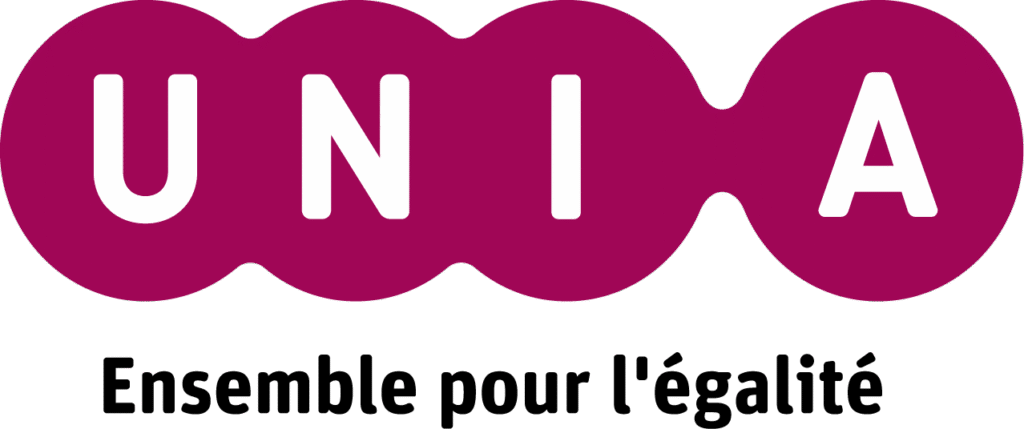 Logo Unia, ensemble pour l'égalité